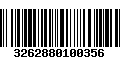 Código de Barras 3262880100356