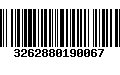 Código de Barras 3262880190067