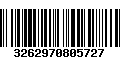 Código de Barras 3262970805727