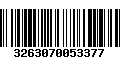 Código de Barras 3263070053377