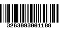 Código de Barras 3263093001188