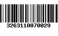 Código de Barras 3263110070029