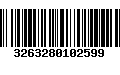 Código de Barras 3263280102599