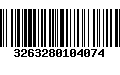 Código de Barras 3263280104074