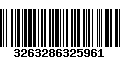 Código de Barras 3263286325961