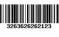 Código de Barras 3263626262123