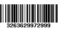 Código de Barras 3263629972999