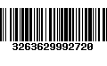 Código de Barras 3263629992720