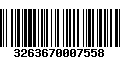 Código de Barras 3263670007558