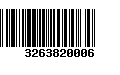 Código de Barras 3263820006