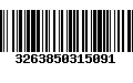 Código de Barras 3263850315091