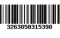 Código de Barras 3263850315398