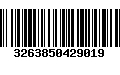 Código de Barras 3263850429019