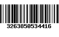 Código de Barras 3263850534416