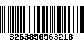 Código de Barras 3263850563218