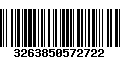 Código de Barras 3263850572722