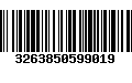 Código de Barras 3263850599019