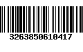 Código de Barras 3263850610417