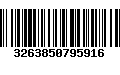 Código de Barras 3263850795916