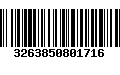 Código de Barras 3263850801716