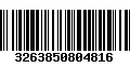 Código de Barras 3263850804816