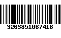 Código de Barras 3263851067418