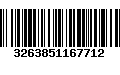 Código de Barras 3263851167712