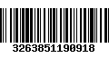 Código de Barras 3263851190918