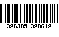 Código de Barras 3263851320612