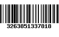 Código de Barras 3263851337818