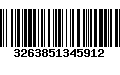 Código de Barras 3263851345912