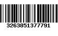 Código de Barras 3263851377791