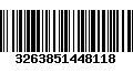 Código de Barras 3263851448118