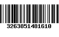 Código de Barras 3263851481610