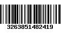 Código de Barras 3263851482419