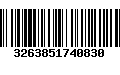 Código de Barras 3263851740830