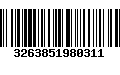 Código de Barras 3263851980311