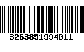 Código de Barras 3263851994011