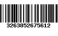 Código de Barras 3263852675612