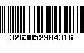 Código de Barras 3263852904316