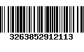 Código de Barras 3263852912113