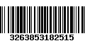 Código de Barras 3263853182515