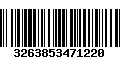 Código de Barras 3263853471220