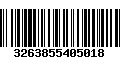 Código de Barras 3263855405018