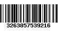 Código de Barras 3263857539216