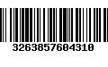 Código de Barras 3263857604310