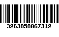 Código de Barras 3263858067312