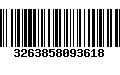 Código de Barras 3263858093618