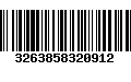 Código de Barras 3263858320912