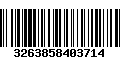 Código de Barras 3263858403714